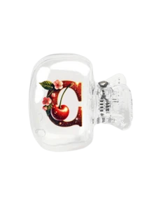 櫻桃閃亮金紅字母牙刷架－可愛設計旅行與居家收納盒，附透明蓋，輕巧便攜易攜帶，保護刷頭，雙重排水通風，適用於浴室、居家與宿舍使用 - 彩色 - 查看 24