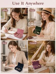 Multi-Layer Jewelry Storage Box And Portable Travel Jewelry Organizer Are Essential For School Trips, Travel Jewelry Case - Multicolor - View 10