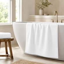 [Certificado OEKO-TEX]Toallas 100% algodón – Pack de 4 unidades por tamaño | Suaves y absorbentes, múltiples colores (30*50 / 50*100 / 70*140 / 100*150 cm), blanco - Blanco - Ver 4