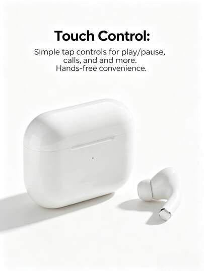 Tai nghe Bluetooth không dây - Thời lượng pin siêu dài, tai nghe thể thao nhét tai, chống ồn chủ động ENC, giảm tiếng ồn cuộc gọi thông minh 4 mic