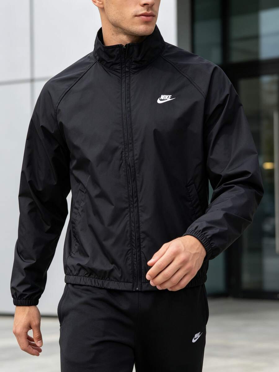Nike Men's Casual Jacket AS M NK CLUB ROSCOE FZ JKT Woven Jacket Sportswear HV1140-010 - HV1140-010 - View 1