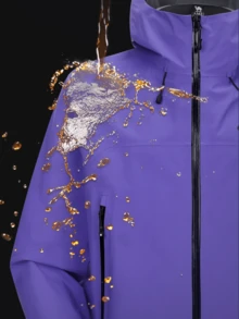 CAMEL CROWN Chaqueta de exterior de una sola capa para mujer, cómoda, repelente al agua y ligera, adecuada para senderismo y montañismo en primavera - Fuxi púrpura - Ver 3