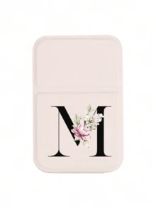 White Mini Initial Folding Portable Makeup Mirror, Printed With Purple Flowers A-Z Letters, With Stand Makeup Mirror, Travel Mirror, Beauty Product, Desktop Makeup Mirror, Rectangular Desktop Compact Makeup Mirror, Foldable Small Minimalist Makeup Mirror, Student Dorm Back To School Mirror, Back To School Gift, Travel Portable Makeup Mirror, Suitable For Women Gifts - Back To School Season, Best Gift For Teachers - Multicolor - View 13