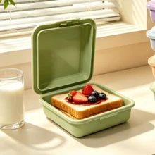 350ml wiederverwendbare Kunststoff-Snack-Sandwich-Box, Clip-Verschluss Trockenlebensmittel-Aufbewahrungsbehälter, PP5, mikrowellensichere Lebensmittelboxen für Mahlzeitenvorbereitung, Schüler, Büro, Picknick, Küche - Verschiedenfarbig - Übersicht 14