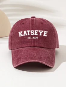 1pc Washed Baseball Cap Unisex Fashion Essential Highly Attractive All-Season Decorative "KATSEYE 2024" Printed Pattern, Gift For Family And Friends, Lightweight And Portable Washed Baseball Cap - Washed Cap - View 15