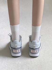 Nike Court Borough Retro Versatile Comfortable Breathable Non-Slip Durable Lightweight Sneakers For Women - Blue - View 2