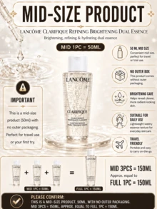Lancôme Essence Water, 150ml Full Size/50ml Sample/10ml Mini, Moisturizing & Oil Control, Brightening Skin Tone, Suitable For All Skin Types - 蘭蔻淨澈煥膚雙精華水 - 查看 5