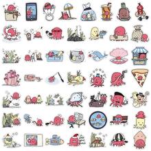 50pcs Original Cartoon Animal Cute Creative Hand-Drawn Underwater World Children's Decorative Vase & Bicycle Stickers - Original Underwater World - 2004 - View 4