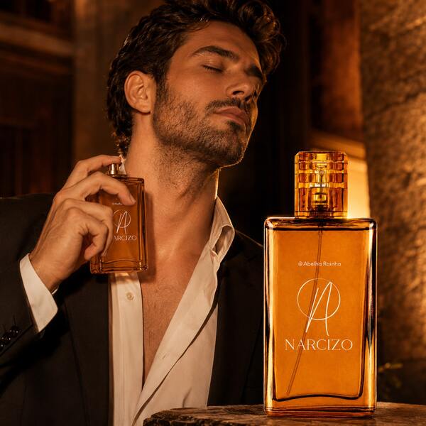Abelha Rainha Perfume Masculino Narcizo 100ml Deo Colônia Oriental Especiado Fragrância Intensa e Marcante