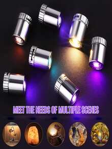 12pcs Of Compact, Durable LED Spotlights; Warm White Mini Lights; Innovative Battery-Powered Base; Ideal For Dollhouse Lighting, Jewelry Display Cases, Balloon Lighting, Home Decor, Parties, Holidays, And Birthday Decorations - Mini Lights - View 10