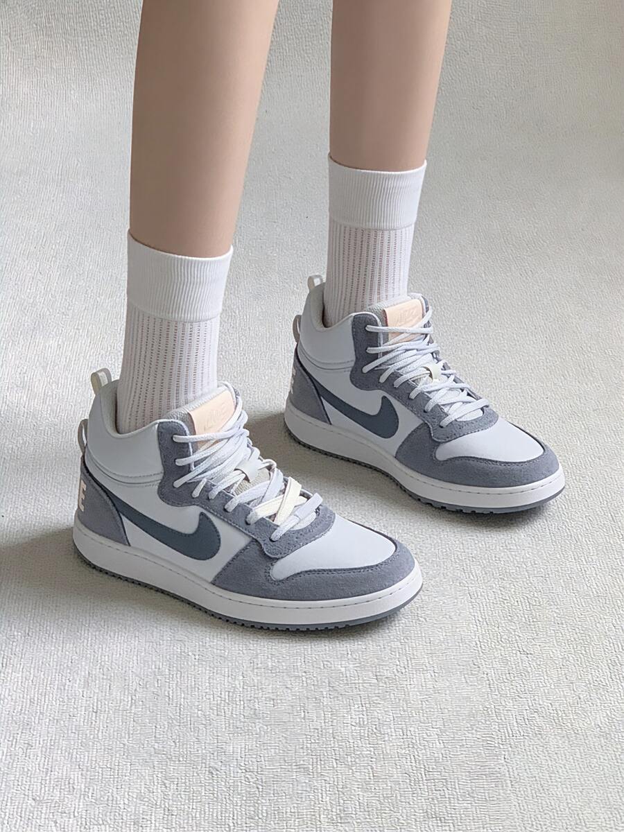 Nike Court Borough Retro Versatile Comfortable Breathable Non-Slip Durable Lightweight Sneakers For Women - Blue - View 1