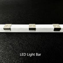 30個 201不鏽鋼LED燈條夾，防鏽且穩定，單孔附螺絲，適用於10/12/14mm矽膠套燈條，含螺絲 - 30組不銹鋼卡扣(配螺絲) - 查看 8
