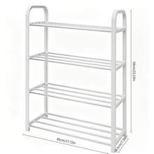 3/4/5 Tiers Optional, Space-Saving And Easy To Install. Minimalist White Design Fits Any Decor. Durable, Compact Yet Spacious, Easy To Clean. It's A Must-Have Storage Essential For Home Use. - Multiple Specifications - View 10