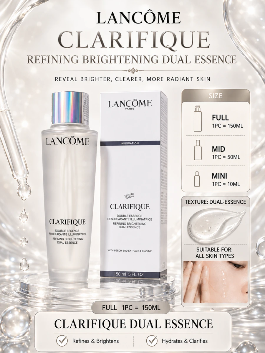 Lancôme Essence Water, 150ml Full Size/50ml Sample/10ml Mini, Moisturizing & Oil Control, Brightening Skin Tone, Suitable For All Skin Types - 蘭蔻淨澈煥膚雙精華水 - 查看 1