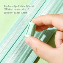 A3 Dual-Direction Small Paper Cutter, Creative Portable A4 Mini Paper Trimmer, Office Supplies, Photo Origami Cutting, Student Supplies, Lightweight Manual Paper Cutting Tool - Sets - View 6