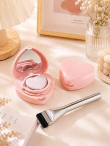 5 Grams Of Love Mini Air Cushion Makeup Sponge Set - With Mirror, Portable Makeup Compact For Refilling, Includes Single-Use Foundation Brush, Can Hold BB Cream Foundation Paste, DIY Travel Cosmetic Storage Container - Multicolor - View 1