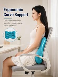Bantal Lumbar yang Cepat Mengembang - Lembut, Portabel, dan Memberikan Dukungan Kuat - Dirancang untuk Meredakan Nyeri Punggung Bawah; Cocok untuk Relaksasi di Kantor dan Istirahat Saat Bepergian. - beraneka warna - View 3