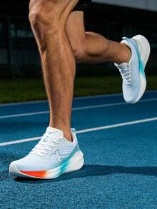 XTEP Men's Professional Running Shoes Yingqing 3.0 LITE, 2026 Summer New Mesh Breathable Lightweight Competitive Running Shoes 975319110012, Classic White/Forget-Me-Not Blue - 975319110012 Classic White/Forget-me-not Blue - View 1