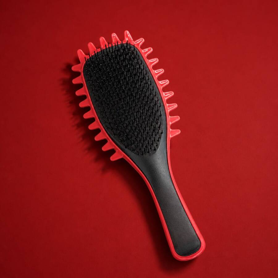 Beauty Flash Finishing Wave Brush For Curl Definition And Styling For Curly And Kinky Hair (Black) - Red - View 1