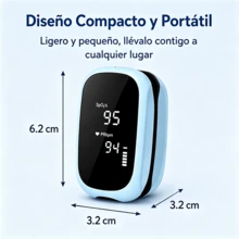 Oximetro Digital Recargable Usb C, Pulso De Dedo Muy Preciso pantalla TFT - Ver 6