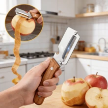 Multifunctional Sugarcane Cutter, Pineapple Cutter, Cabbage And Vegetable Peeler, Kitchen Tool, Fruit And Vegetable Peeler, Hard Skin Scraper, Home Kitchen Tool, Cooking Utensil Peeler Random Handle Style Random Blade Contour - Multicolor - View 5