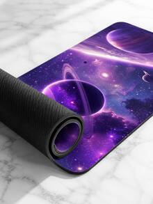 1片 XXL 特大號紫色星球滑鼠墊，宇宙星系電競圖案，高解析度印刷，光滑布面，防滑橡膠底，電競滑鼠墊，鍵盤墊，電腦桌面保護墊 - 查看 7