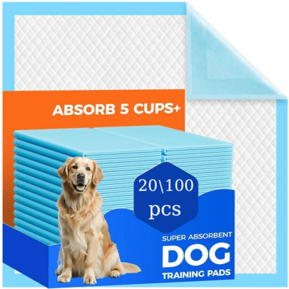 20/100pcs Thickened Dog Pee Pads, 5-Layer Leak-Proof Super Absorbent, Quick-Dry Surface, For Potty Training, Thickened Design, Suitable For Puppies, Adult Dogs, Kittens, Cats, Rabbits
