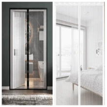 1pc Magnetic Screen Door, Breathable Mosquito Net, Self-Closing Magnetic Mesh Curtain, Allows Fresh Air While Keeping Insects Out, Suitable For Bedroom, Kitchen, Living Room, Dining Room, Balcony, Pet Friendly - Magnetic Snap Door Curtain - View 10