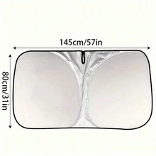 Foldable Sunshade, Front Windshield Sunshade, Blocks UV Rays And Keeps Car Interior Cool, Universal Thickened Sunshade For Car Interior Cooling, Suitable As Gift For Friends, Graduation Gift, Back To School Gift, Christmas Decoration, Valentine's Day Gift, Gift For Parents, Halloween, Thanksgiving, Personalized Gift, Birthday Gift, New Year Gift - A - View 12