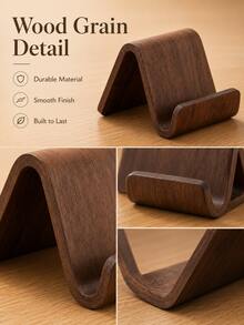 Fabriqué en bois massif de haute qualité avec une texture douce et délicate. La structure en forme de U offre un support stable pour le téléphone, empêchant les glissements et protégeant l'appareil tout en libérant vos mains. - Plusieurs styles - Voir 3