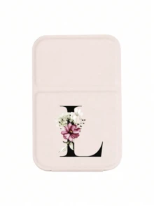 White Mini Initial Folding Portable Makeup Mirror, Printed With Purple Flowers A-Z Letters, With Stand Makeup Mirror, Travel Mirror, Beauty Product, Desktop Makeup Mirror, Rectangular Desktop Compact Makeup Mirror, Foldable Small Minimalist Makeup Mirror, Student Dorm Back To School Mirror, Back To School Gift, Travel Portable Makeup Mirror, Suitable For Women Gifts - Back To School Season, Best Gift For Teachers - Multicolor - View 20
