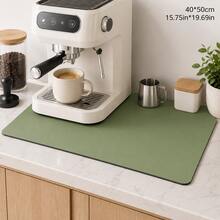 1 Kitchen Countertop Absorbent Mat, Bar Drain Mat, Coffee Machine Mat, Free Washable Heat Insulation Mat, Kitchen Decor Living Room Home Decor Living Room - Multicolor - View 16