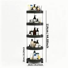 Estantería universal con ruedas desmontable, carrito de estantería de pared para cocina, carrito de estantería de pared para baño, modelo universal, número de niveles ajustable, fácil montaje y desmontaje, material reforzado, gran capacidad de carga - Multicolor - Ver 10