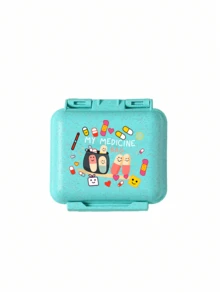 Mini caixa de comprimidos portátil com 6 compartimentos, caixa de armazenamento de medicamentos, caixa de comprimidos para viagem, impressa com "My Pill Box" e padrão de comprimidos, pequena caixa de comprimidos com 6 compartimentos, caixa de armazenamento de embalagem de comprimidos selada, caixa de armazenamento de comprimidos semanal de 6 dias, caixa de comprimidos essencial para viagem, caixa de comprimidos de vitaminas diárias, caixa de armazenamento de comprimidos de bolso, caixa de armazenamento requintada, essencial para a família, essencial para viagem - Multicolorido - Ver 14