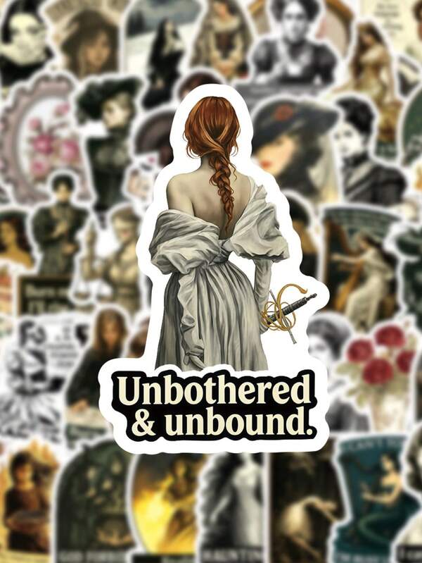 50pcs Vintage Medieval Stickers, Waterproof Stickers For Decorating Water Bottles, Laptops, Suitcases