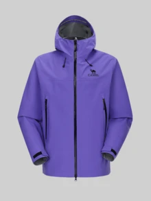 CAMEL CROWN Chaqueta de exterior de una sola capa para mujer, cómoda, repelente al agua y ligera, adecuada para senderismo y montañismo en primavera - Fuxi púrpura - Ver 6