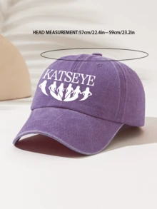 Unisex Fashion Essential Highly Attractive All-Season Decorative "KATSEYE Six Girls" Graphic Print Baseball Cap, Lightweight & Portable, Washable, Gift For Family And Friends - Washed Cap - View 5