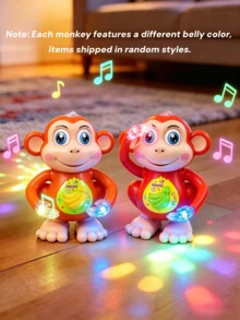 Electric Monkey Toy, Glowing Dancing Music Baby Toy, Electric Toy With Music - Interactive Baby Learning Toy, Suitable For Children 2 Years And Older - Multicolor - View 10