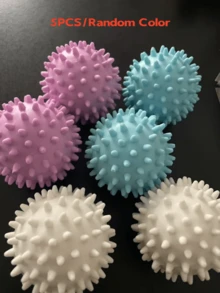 5/10pcs Anti-Tangle Magic Laundry Balls, Reusable Laundry Assistant, Home Laundry Accessories, Make Clothes Less Tangled And Smoother - Multicolor - View 7
