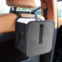 1pc Foldable Rhinestone Car Trash Can, Hanging Car Trash Bin, Suitable For Headrest/Gear Shift Positions, Multi-Purpose Car Trash Can, Can Be Used As Car Storage Box, Suitable For SUV/Truck - A - View 5
