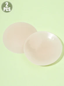 深肤色硅胶隐形乳贴，强力自粘可重复使用，加厚中心和锥形边缘提供更佳覆盖效果，防水防滑设计，游泳、聚会或日常活动中保持稳定，轻薄无痕，适合搭配深色衣物和薄纱上衣。 - 彩色 - 查看 10