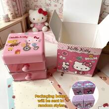 SANRIO 系列 My Melody、Kuromi、Cinnamoroll、Pom Pom Purin、Pochacc 桌面收納盒，多款可選，便攜防漏，亦適用於桌面裝飾與桌面展示架，適合辦公室，可愛風 - 彩色 - 查看 13