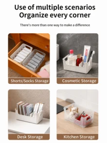 Durable Transparent Condiment Storage Box With Adjustable Divider Multipurpose Kitchen Organizer Box For Home Kitchen Organization Countertop Apartment Essentials Stackable Detachable Fridge Organizer Fridge Restock Great Restaurant Summer Cleaning - Multicolor - View 8