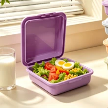 350ml wiederverwendbare Kunststoff-Snack-Sandwich-Box, Clip-Verschluss Trockenlebensmittel-Aufbewahrungsbehälter, PP5, mikrowellensichere Lebensmittelboxen für Mahlzeitenvorbereitung, Schüler, Büro, Picknick, Küche - Verschiedenfarbig - Übersicht 15