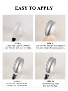 PERFECT COLOR Top Coat, No-Wipe Mirror Gloss Nail Sealant, Powder-Lock Formula, Long-Lasting Glass Shine UV LED Gel 12ml - Top Coat for  Powder - View 9