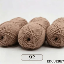 EDCUEBE7 Mixed Color 5-Ply Milk Yarn, Common Colors, Suitable For Crochet - For Mats, Carpets, Clothing, Scarves And Beginner DIY Projects - 5 Strands Of 50g Yarn - View 66
