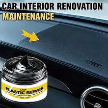 GKW Vehicle Plastic Rubber Repair Paste - Prevents Fading And Oxidation - Glossy Black Paste Suitable For Car Body And Interior, Ideal For Maintaining Bumpers, Plastic, Rubber And Tires - 40G - View 3