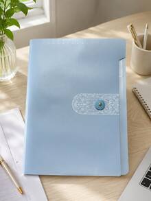 1/2 piezas Carpeta transparente A4 de 5/8 capas, organizador de archivos de almacenamiento de clasificación de exámenes estudiantiles de múltiples capas lindo - Carpeta multicapa - Ver 12