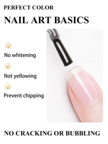 PERFECT COLOR 16ml Base Coat Gel para Uñas, Fórmula Anti-Desprendimiento con Barrera de Color, Autonivelante & Fácil Aplicación, Gel Soak Off UV LED - Capa base de gel - Ver 3
