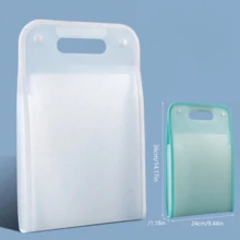 Carpeta plegable portátil A4 con 13 bolsillos, organizador de documentos vertical transparente con asa, adecuado para almacenamiento de archivos/papeles escolares y de oficina - Multicolor - Ver 19
